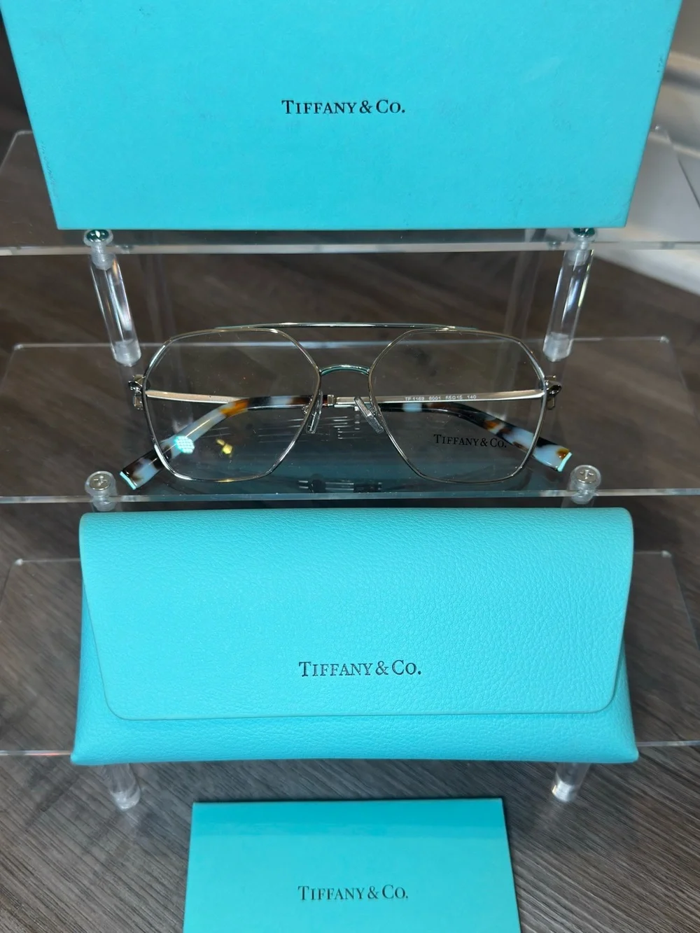 Tiffany & Co T Logo Aviator Eyeglasses TF1169